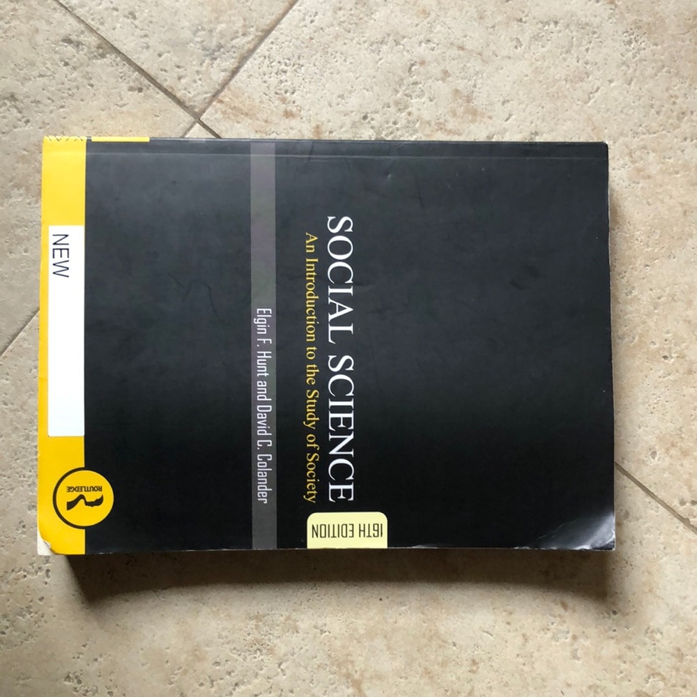 Social Science - An Introduction to the study of Society